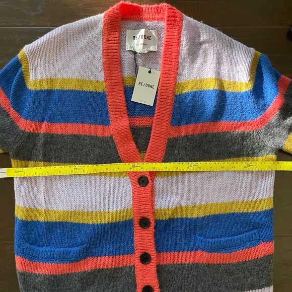 NWT Re/Done 90s Oversized Cardigan Sweater Size M - Picture 13 of 14